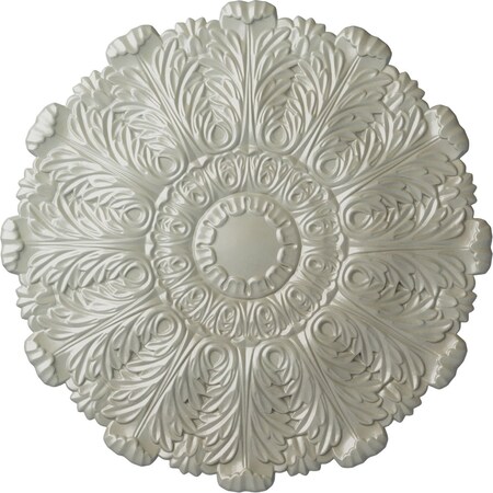 Ekena Millwork Durham Ceiling Medallion (Fits Canopies up to 4 1/4"), Hand-Painted Flash Copper, 31"OD x 1 1/2"P CM31DUFCS
